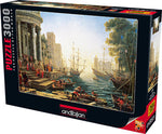 Port maritime avec l'embarquement de St. Ursula, Claude Lorrain (3000pcs)