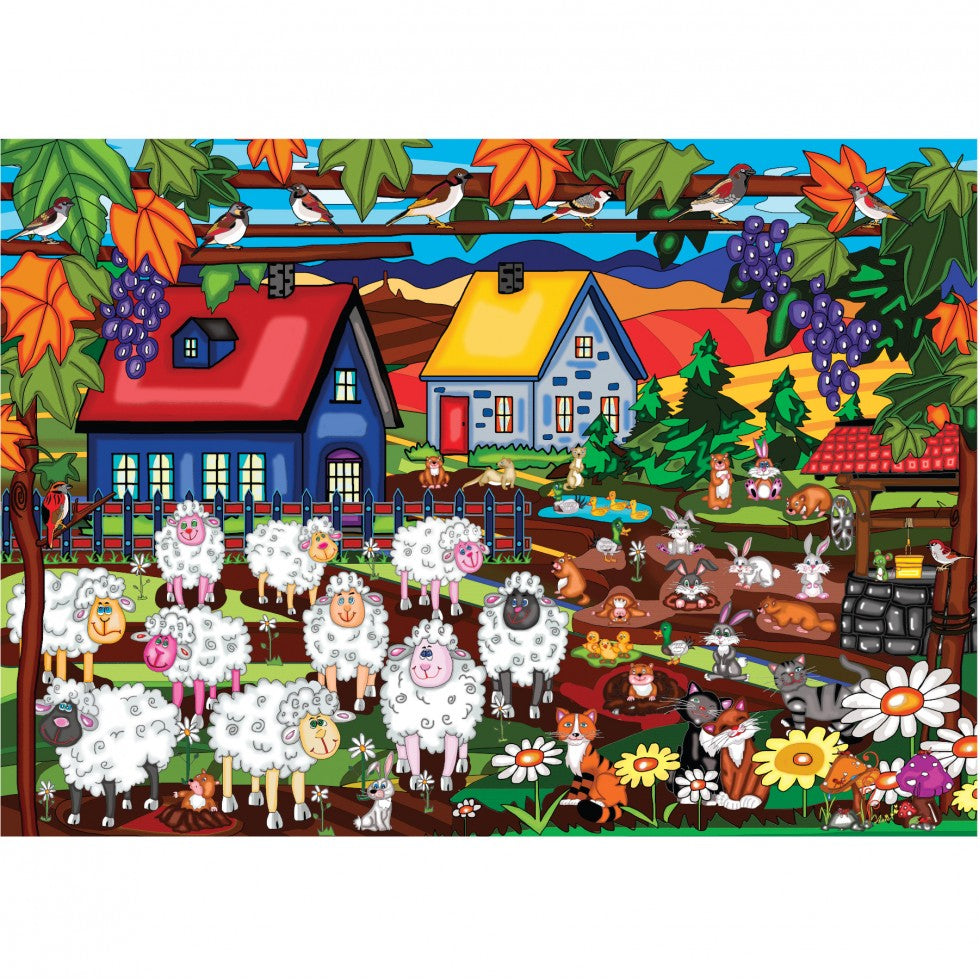 10 Sheep and More (Hommage a la Souris Verte), Anie Maltais (2000pcs)