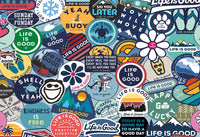 La vie est bonne: collage d'autocollants (1500pcs)