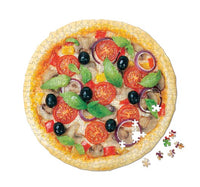 Pizza, puzzle en forme