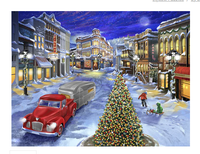 Une route en bas de la rue principale