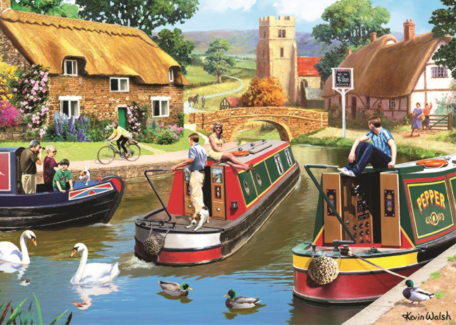 A Busy Time on the Canal, Kevin Walsh