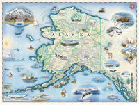 Carte d'état de l'Alaska - cartes Xplorer