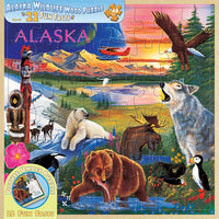 La faune de l'Alaska - 22 faits amusants (puzzle de plateau en bois)