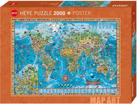 Map Art - Amazing World, Rajko Zigic (2000pcs)