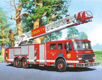 Camion de pompiers, enfants