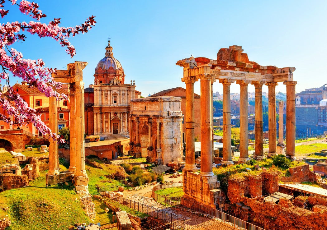 Roman Ruins in Spring, Italy (1000pcs)