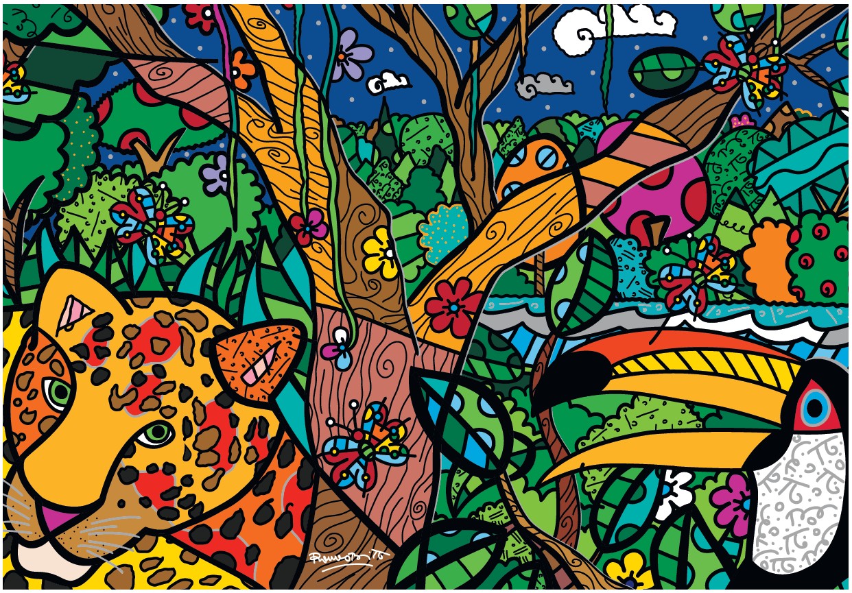 Romero Britto - Amazon (1000pcs)