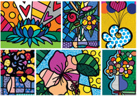 Romero Britto - Collage: Flowers (2000pcs)