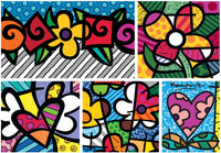 Romero Britto - Collage: Hearts and Flowers (1500pcs)
