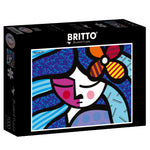 Romero Britto - Girl with Flower (1000pcs)