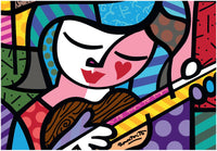 Romero Britto - Girl with Guitar (1000pcs)