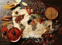 World Map in Spices (3000pcs)