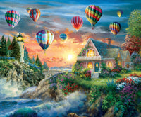 Ballons au coucher du soleil, Nicky Boehme