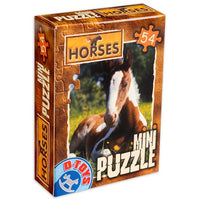 Animaux Mini Puzzle (cheval brun et blanc)
