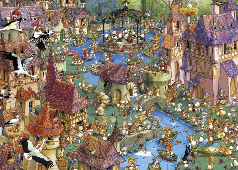 Bunnytown, Ruyer (Triangular Box) (1000pcs)