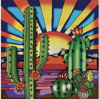 Cactus/ Desert Sun, Diamond Painting
