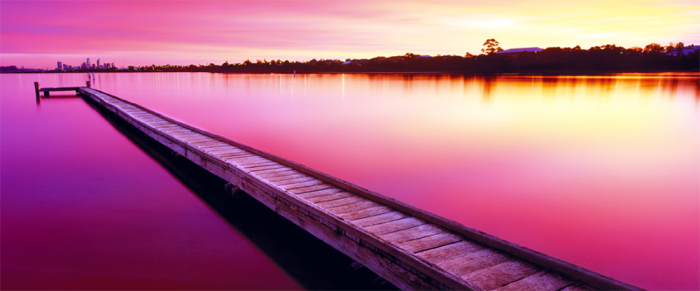 Canning River - Perth, Australie (panoramique) 136 PCS