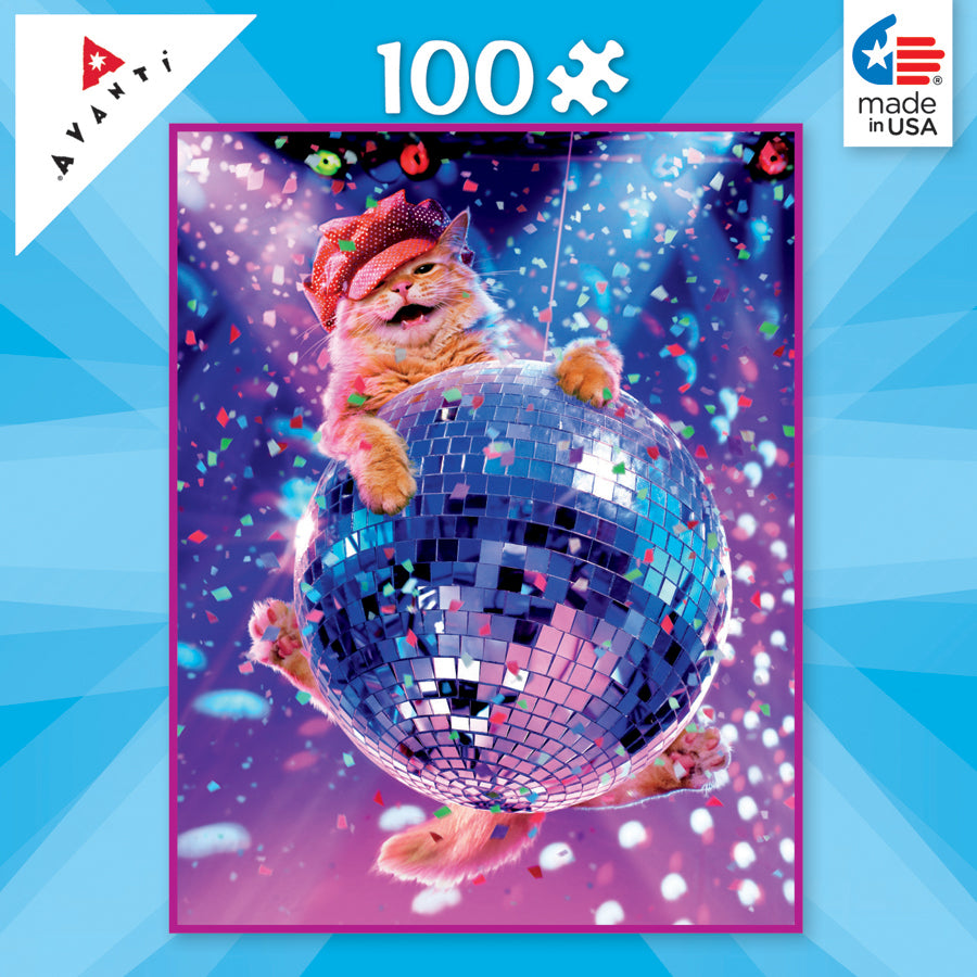 Avanti™ Kitty on Disco Ball- Mini Puzzles