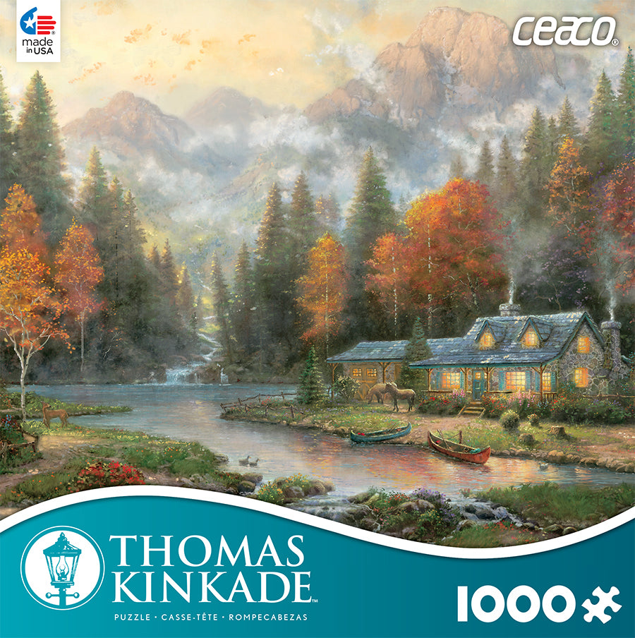 Evening at Autumn Lake, Thomas Kinkade