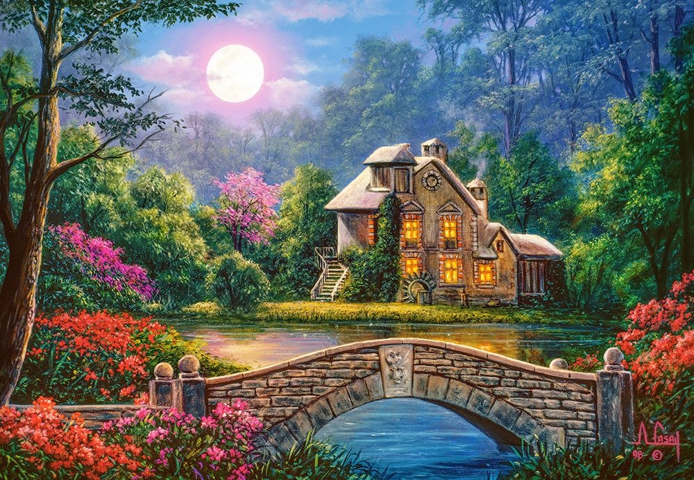 Cottage dans le jardin de la lune, Anthony Casay
