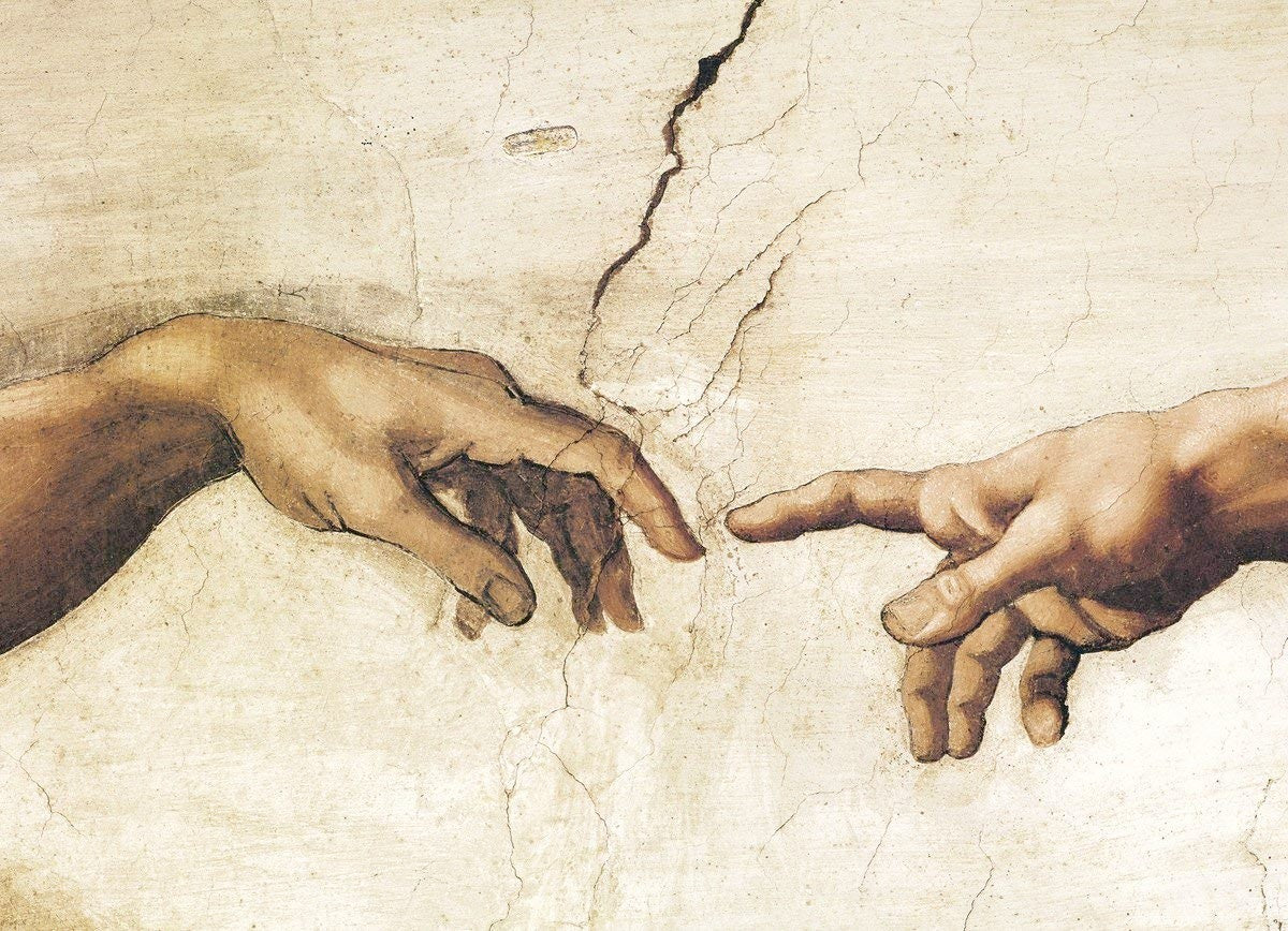 Creation of Adam (Detail), Michelangelo Buonarroti
