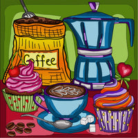 Pause-crése / pause-café, peinture de diamant