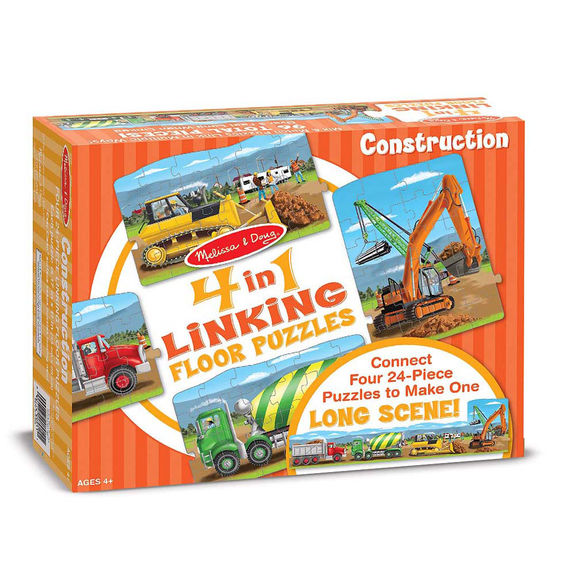 Construction liant le puzzle du sol 4-en-1