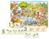 Compter sur la ferme (Maxi - Puzzle éducatif)
