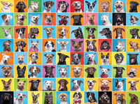 Collage coloré - Collage de chiens mignons (1000pcs)