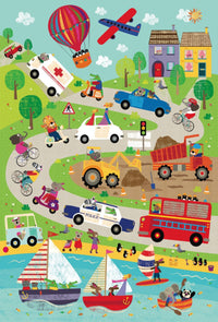 Monde coloré de voitures