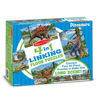 Dinosaures - Linking Floor Puzzle 4-en-1