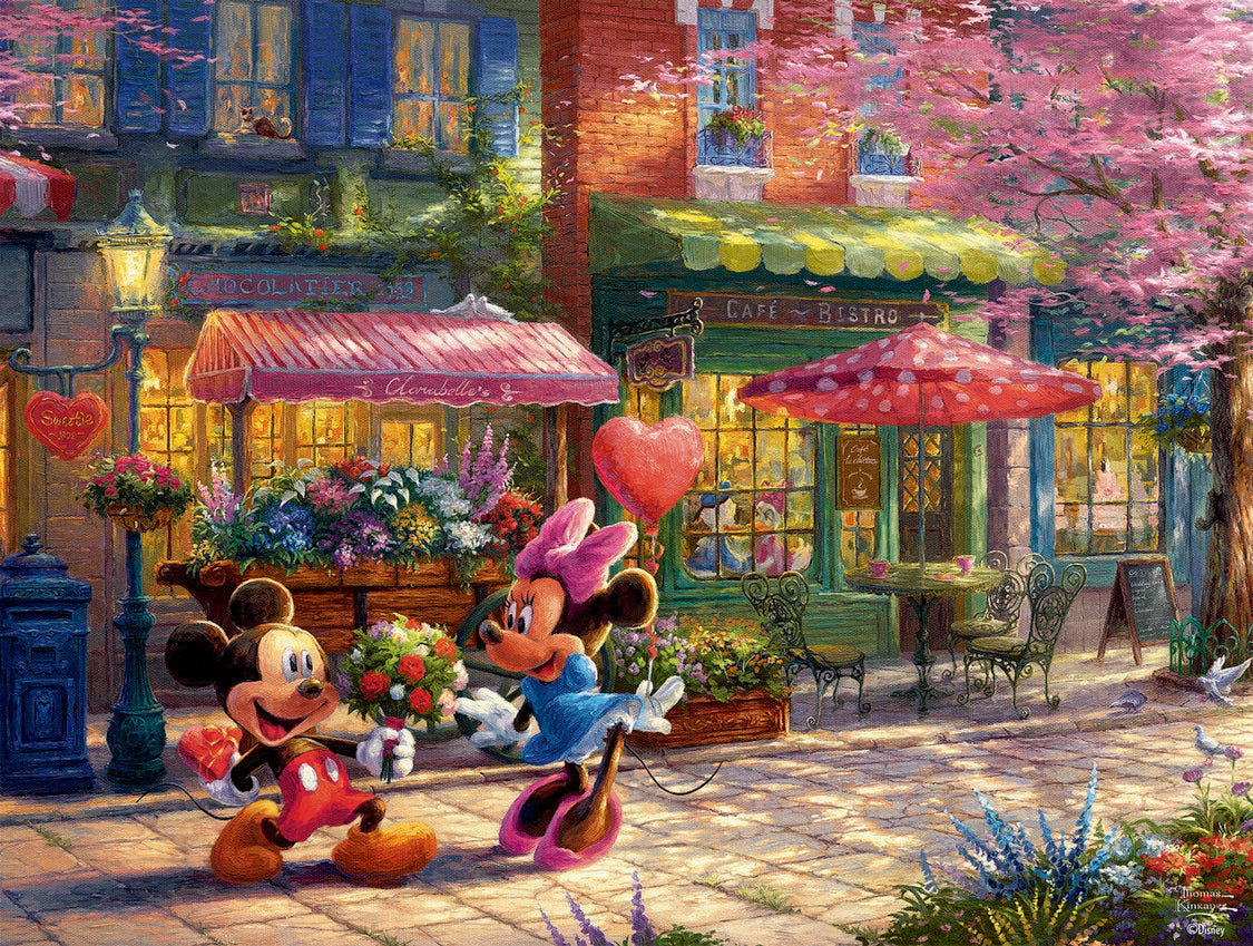 Mickey and Minnie Sweetheart Café (Mickey et Minnie Mon Coeur Café), Thomas Kinkade