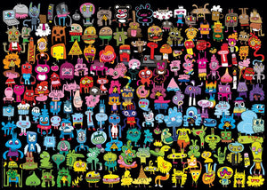 Doodle Rainbow, Burgerman (1000pcs)