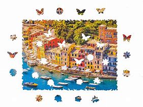 Italian Riviera (Size M) (Wooden Jigsaw Puzzle)