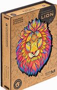 Mysterious Lion (Size M) (Wooden Jigsaw Puzzle)