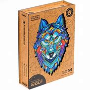 Majestic Wolf (Size M) (Wooden Jigsaw Puzzle)