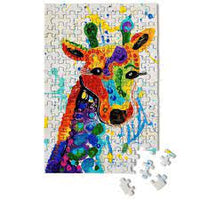 Girafe arc-en-ciel - mini puzzle