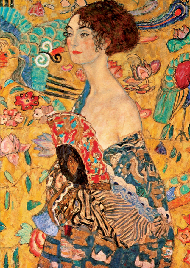 Lady with a Fan, Gustav Klimt