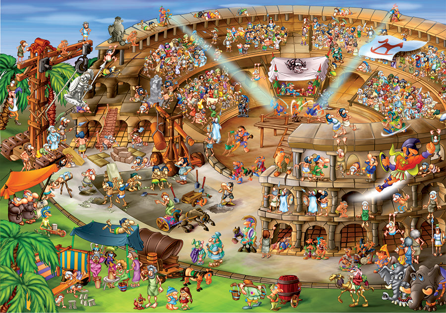 Amphithéâtre romain PFG (Utilisation - PUZZLES FOR GOOD)