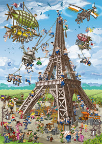 Cartoon Collection - Building the Eiffel Tower