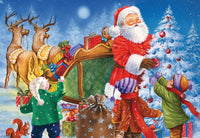 Santa Delivers Presents