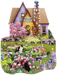 Pâques sur la pelouse, Lori Schory (puzzle en forme)