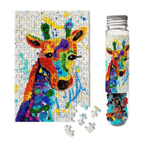 Girafe arc-en-ciel - mini puzzle