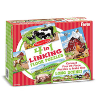 Ferme - Linking Floor Puzzle 4-en-1
