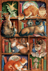 Feline Bookcase, Janet Kruskamp