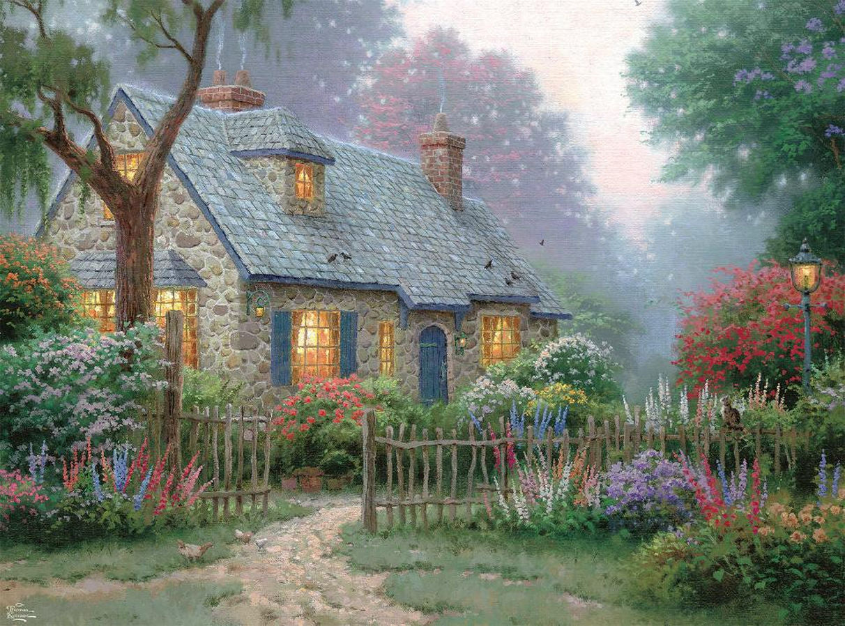 Foxglove Cottage, Thomas Kinkade
