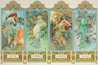 The Four Seasons (Variant 3), Alphonse Mucha