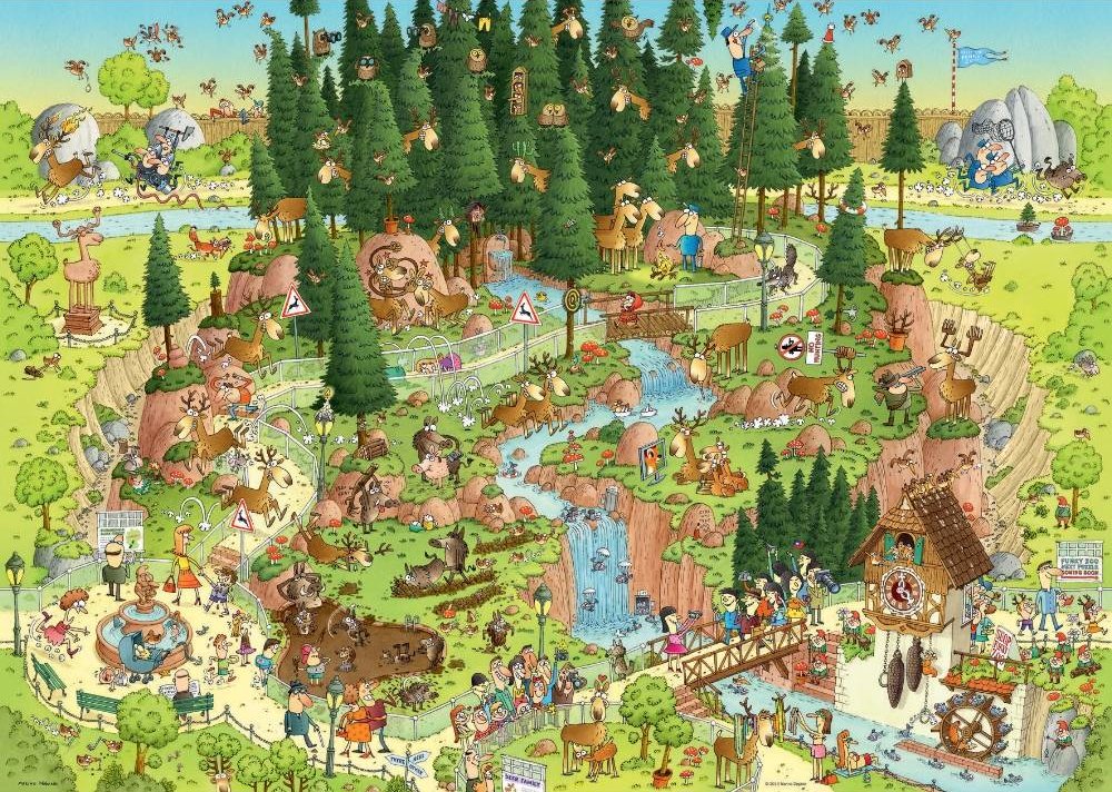 Funky Zoo: Black Forest Habitat, Degano (1000pcs)