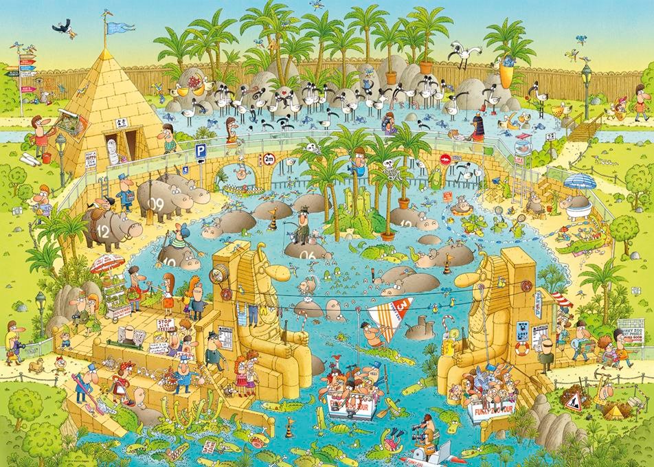 Funky Zoo: Nile Habitat, Marino Degano (1000pcs)
